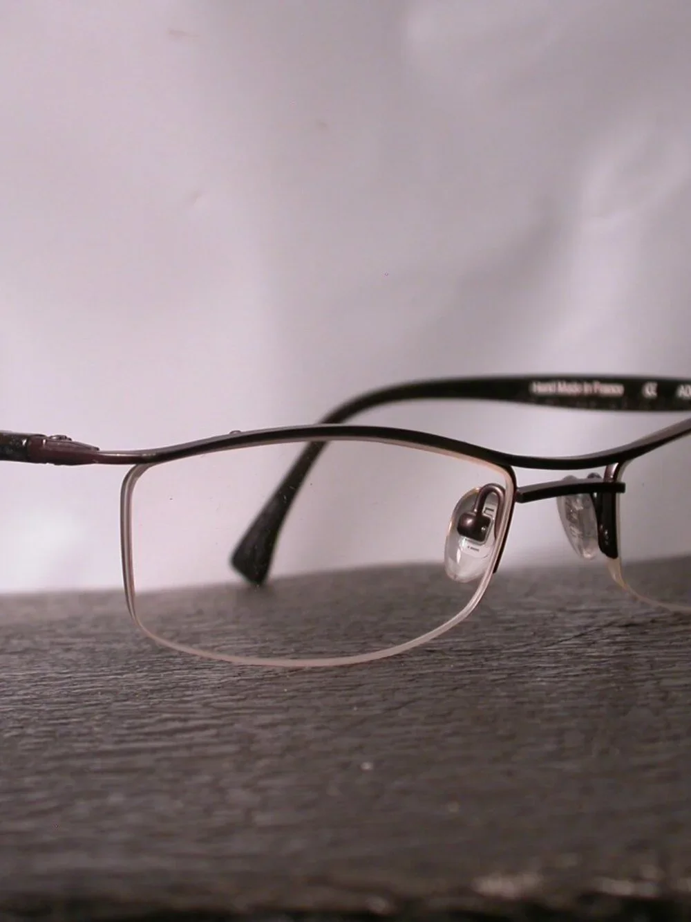 Alain Mikli Black Pearl Metal Stylish Eyeglasses Frames Hand Made in France
